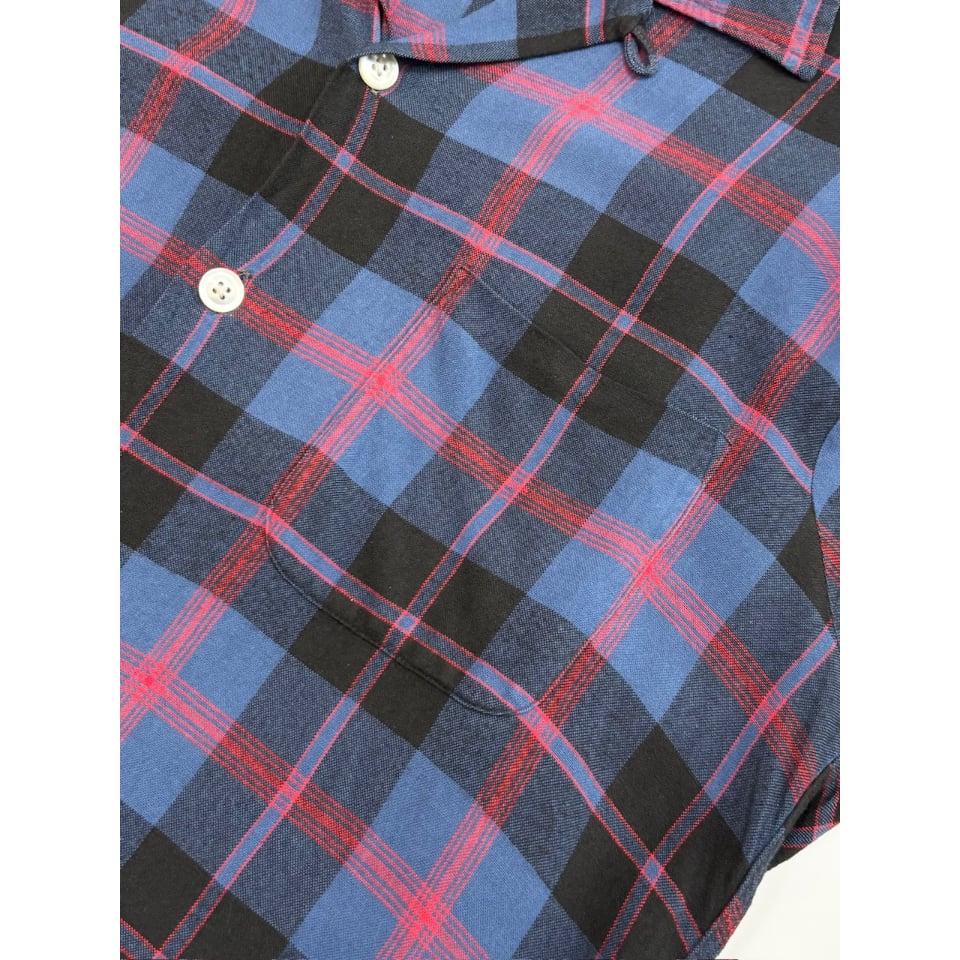 60s KENTFIELD OPEN COLLAR RAYON SHIRT Size M |