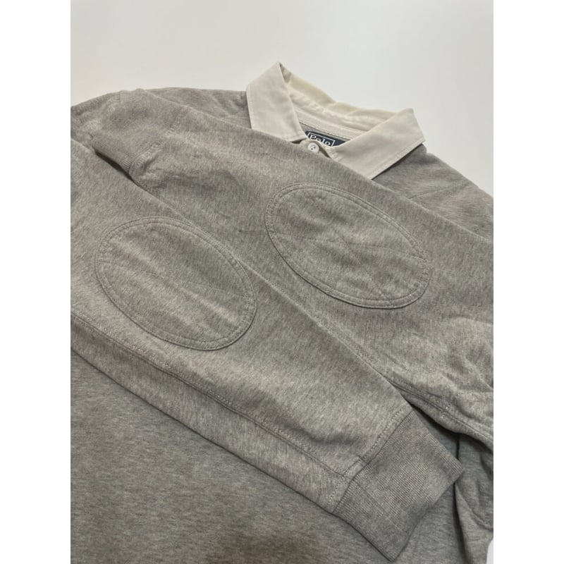 Polo by Ralph Lauren Lサイズ ラガーシャツ グレー　肉厚 Polo by Ralph Lauren Lサイズ ラガーシャツ グレー肉厚