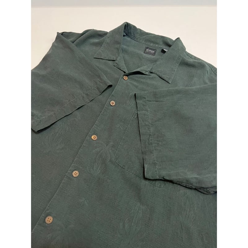 90s ARROW SILK OPEN COLLAR SHIRT Size XL | KORD
