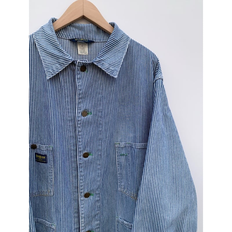 70s OSHKOSH HICKORY COVERALL MADE IN USA 🇺🇸 Siz 70s OSHKOSH HICKORY COVERALL MADE IN USA 🇺🇸 Siz