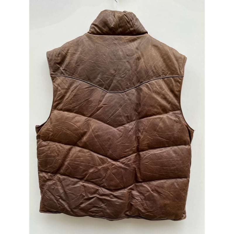 90s Ralph Lauren LEATHER DOWN VEST Size XXL | K 90s Ralph Lauren LEATHER DOWN VEST Size XXL | K