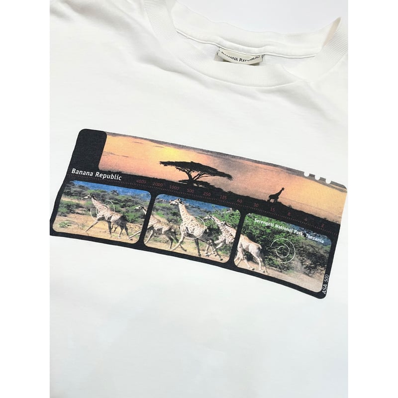 90s BANANA REPUBLIC ART Tee MADE IN USA🇺🇸 Size  