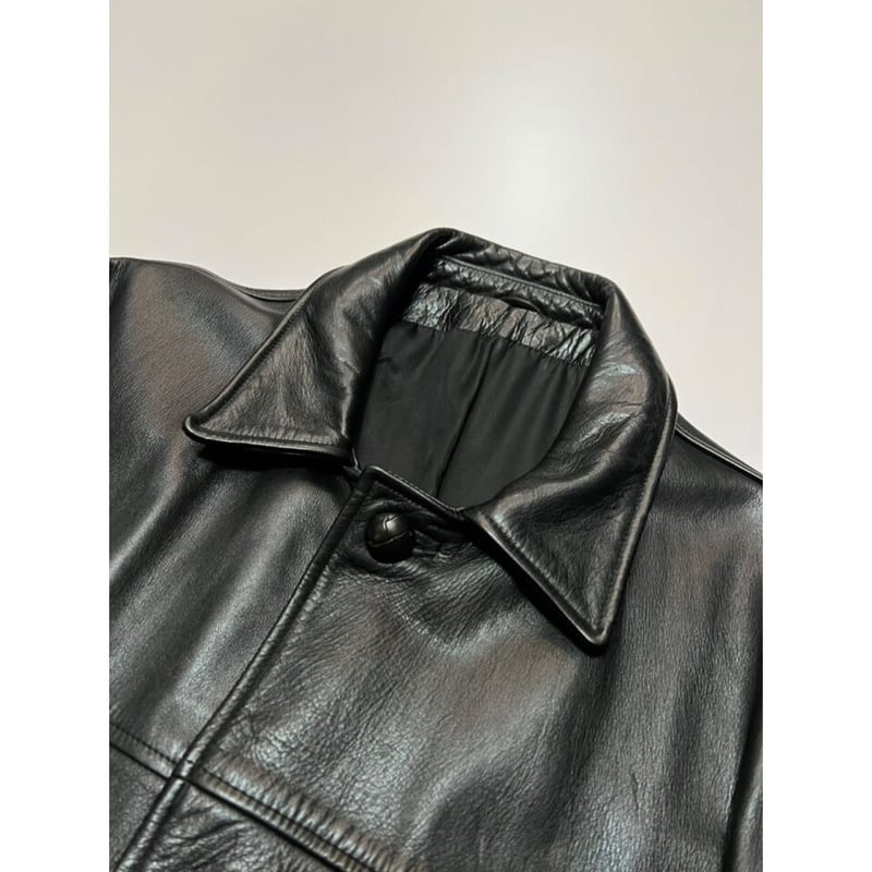 80s ARROW LEATHER CARCOAT Size L | KORDS 80s ARROW LEATHER CARCOAT Size L | KORDS