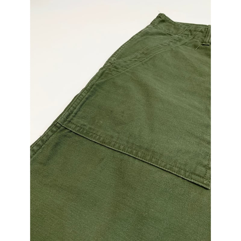 60s US ARMY OG-107 COTTON SATEEN BAKER PANTS Si