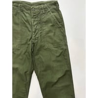 60s US ARMY OG-107 COTTON SATEEN BAKER PANTS Size W32L31→W31.5L29