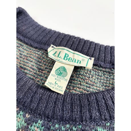 80s L.L.Bean WOOL KNIT MADE IN IRELAND 🇮🇪 Size L