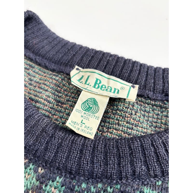 80s L.L.Bean WOOL KNIT MADE IN IRELAND 🇮🇪 Size