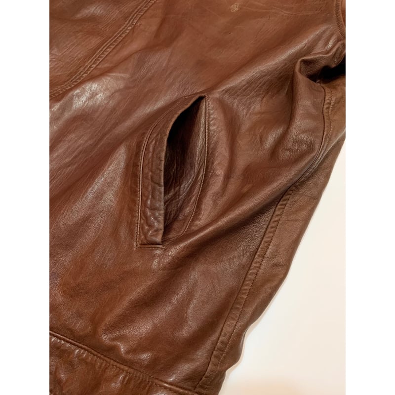 90s Ralph Lauren LEATHER JACKET Size XXL | KORDS