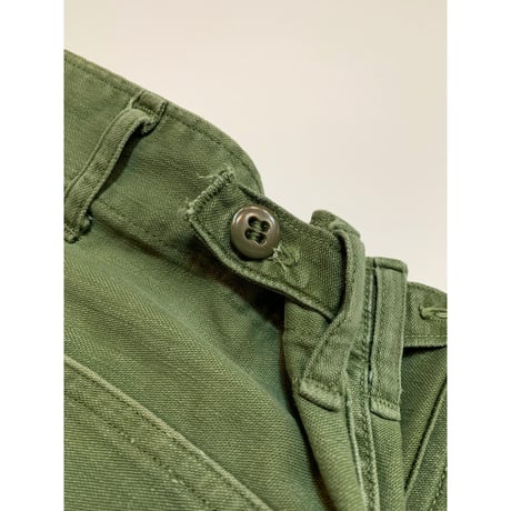 64s US ARMY OG-107 COTTON SATEEN BAKER PANTS Size W33L31