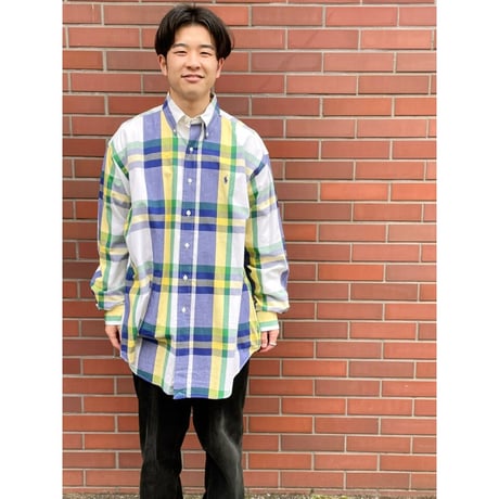 90s Ralph Lauren B/D "BIG SHIRT" Size M