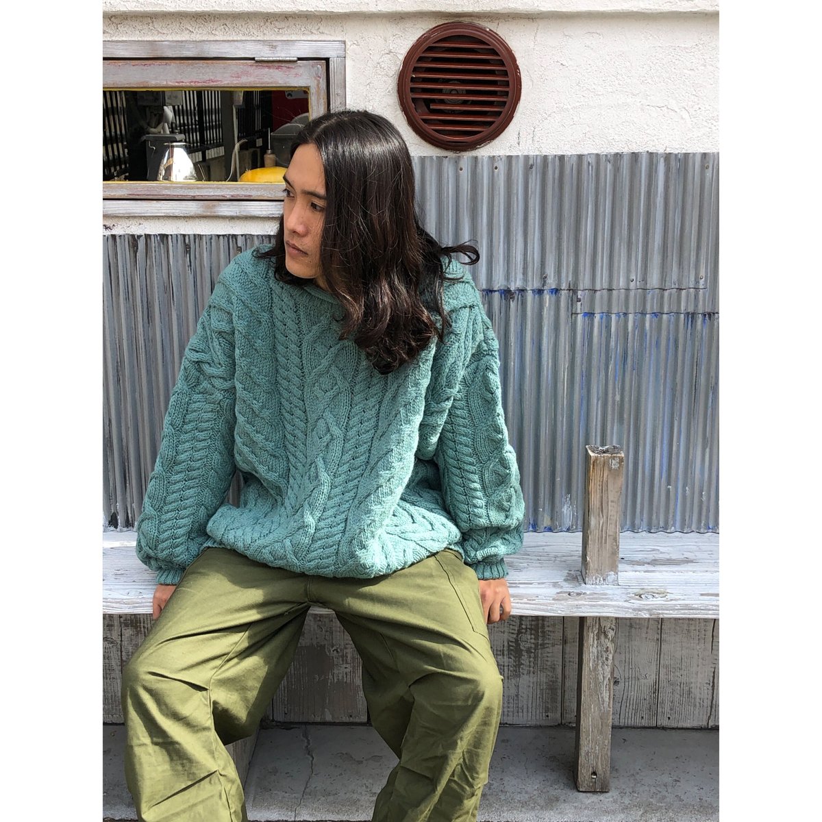 A*e様 未使用 エイココンドウ ウール 変形 ニット フードジャケット 42 2025AW 先行予約】#-64 Heavy weight nocollar classic