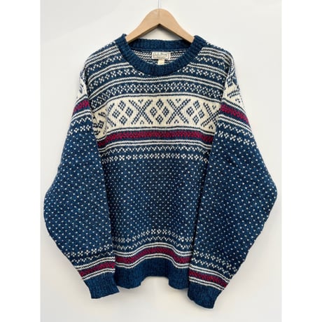 80s L.L.Bean WOOL KNIT MADE IN USA🇺🇸 Size WOMEN'S XL