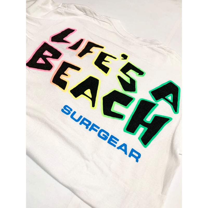 80s LIFE'S A BEACH Tee MADE IN USA 🇺🇸 Size L | 