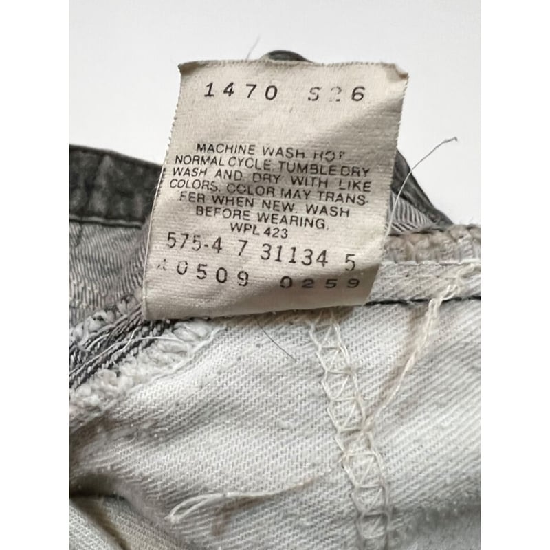 レア ヴィンテージ 1920年代 英国製 ビリケンさん 黒 ブラック ヨーロッパ 80s Levi's 509-0259 BLACK DENIM PANTS MADE IN U