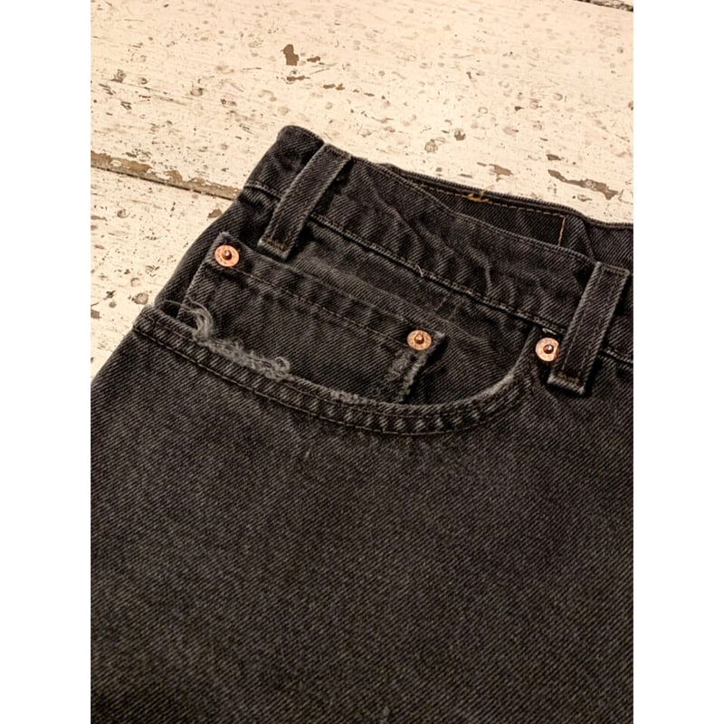 希少 90's ヴィンテージ levi's 517 BlackデニムW32L34 90s Levi's 517 BLACK BOOT CUT DENIM MADE IN USA