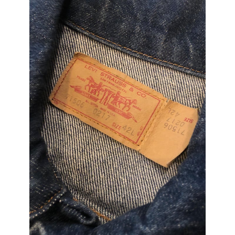 【人気】リーバイス　ジージャン　71506 0217 USA 40 USA製】【ビンテージ】【リーバイス】【LEVIS】【71506-0217