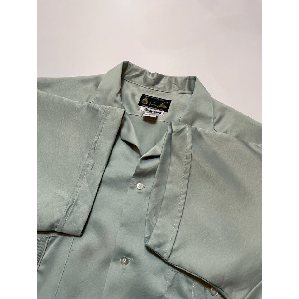 70〜80s YUCATECA OPEN COLLAR CUBA SHIRT Size XL