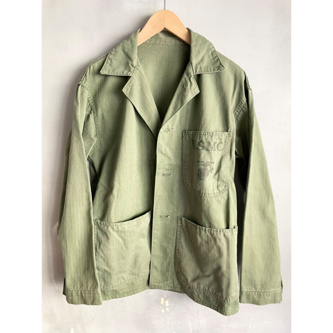 40s WW2 US MARINE CORPS P41 HBT JACKET Size 40程