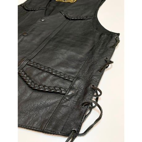 00s HUDSON LEATHER VEST Size L程