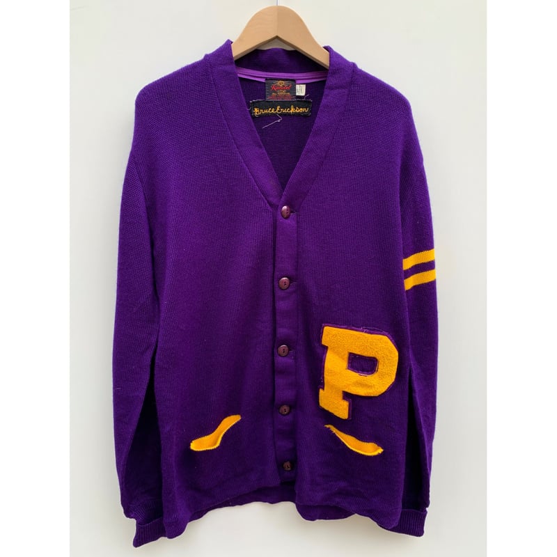 60s KANDEL KNITTING MILLS LETTERED CARDIGAN Siz