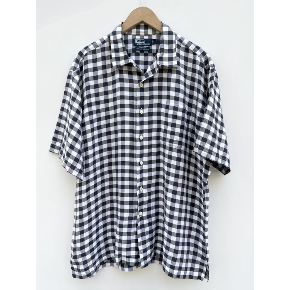 90s Polo by Ralph Lauren Clayton開襟シャツ 90s Polo Ralph Lauren CLAYTON S/S Shirt 90年代 ラルフ