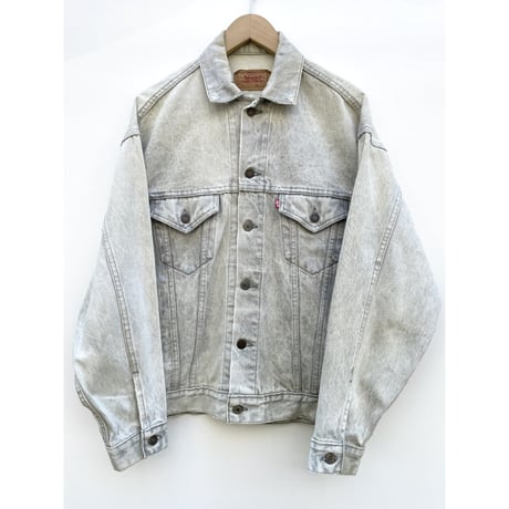 〜90s Levi’s 70507 "CHEMICAL WASH "GRAY DENIM JACKET MADE IN USA 🇺🇸 Size S