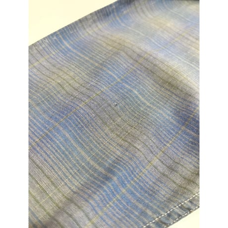 60s McGREGOR "OMBRE CHECK" OPEN COLLAR SHIRT MADE IN USA 🇺🇸 Size L
