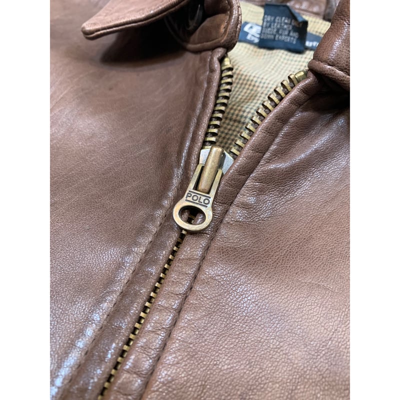 90s Ralph Lauren レザージャケット　Mサイズ 90's Polo Ralph Lauren Leather Jacket XL / ポロ ラルフ