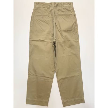 60s US ARMY KHAKI TROUSERS Size W33L31→W31L29