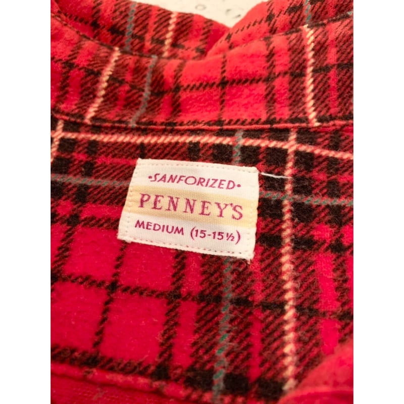 50s PENNEY'S FLANNEL SHIRT MADE IN USA 🇺🇸 Size 50s PENNEY'S FLANNEL SHIRT MADE IN USA 🇺🇸 Size