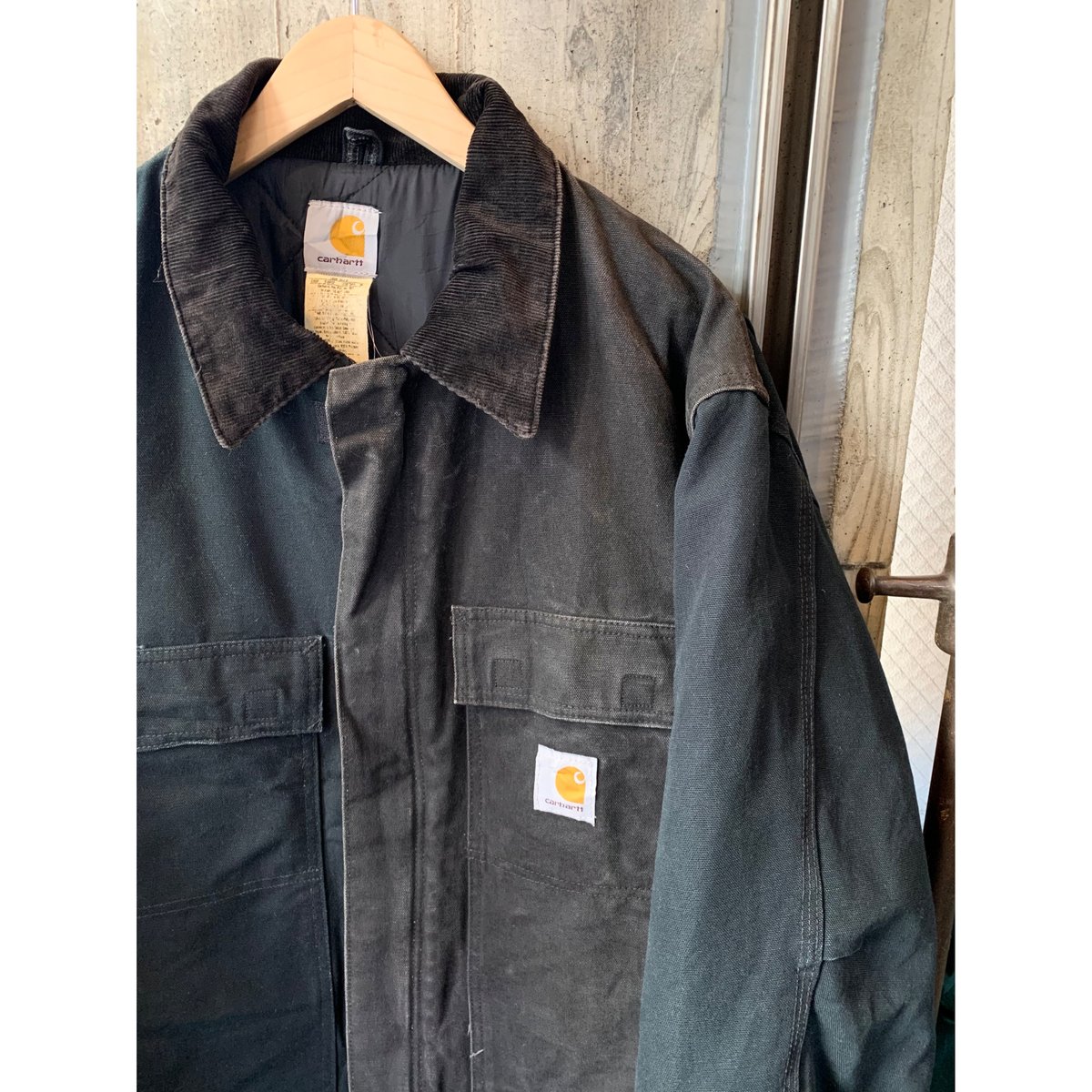 90s usa製 Carhartt Traditional Jacket Carhartt Active Jacket VTG 90s Brown Duck Full Zip Lined
