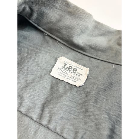 60s Lee "HBT" WORK SHIRT MADE IN USA 🇺🇸 Size 17〜17 1/2