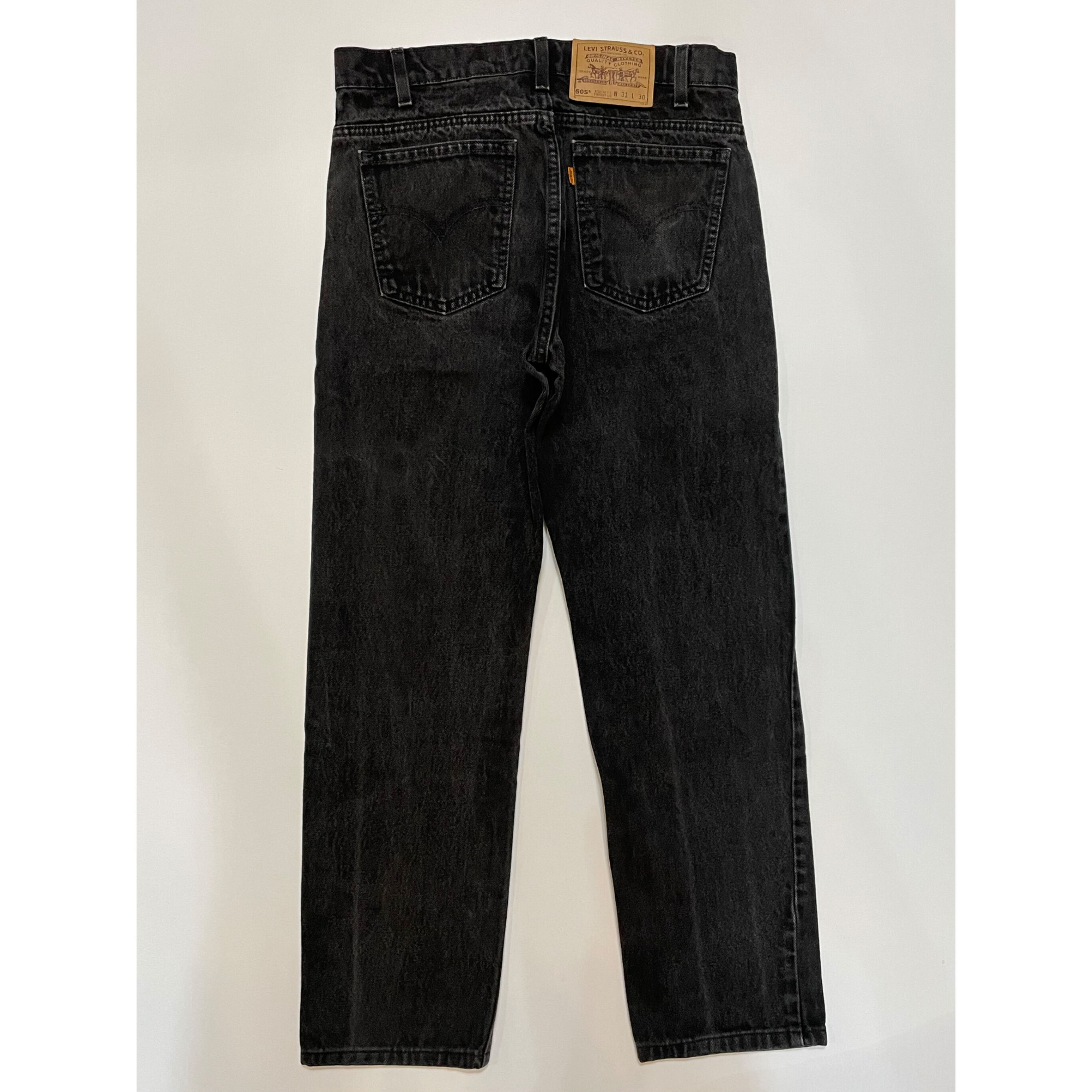 90s Levi's 505-4159 BLACK DENIM PANTS MADE IN U