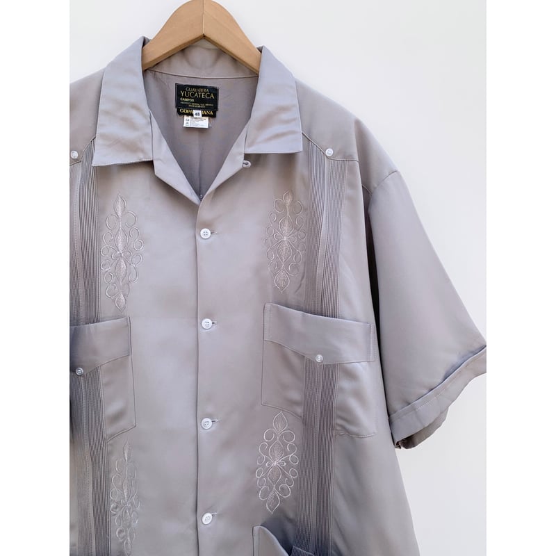 80s CAMPOS OPEN COLLAR CUBA SHIRT Size 48 | KORDS