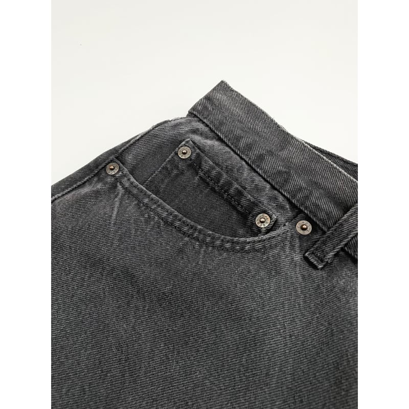 90s Levi's 501-0660 BLACK DENIM PANTS MADE IN U