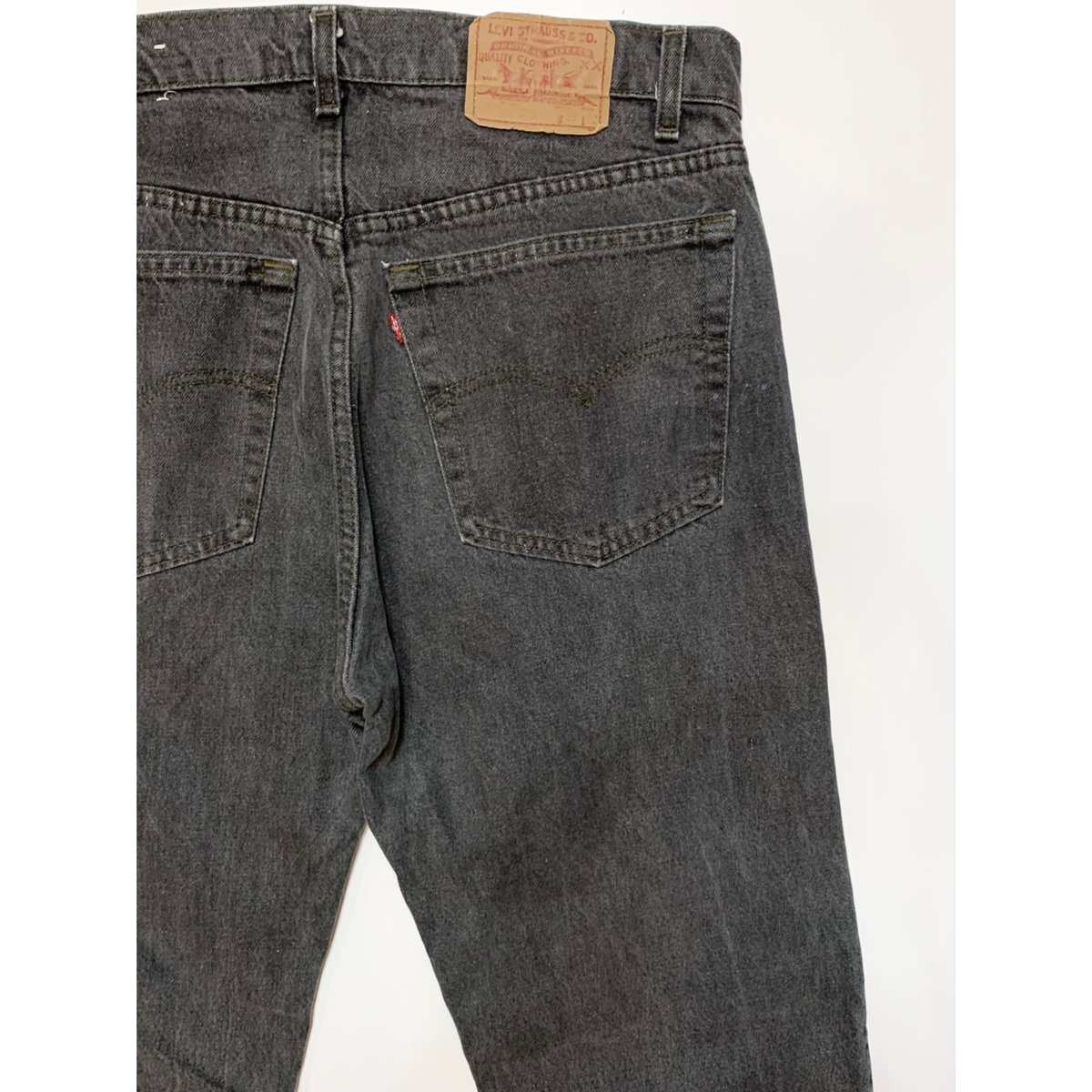 80s Levi's 505-0259 BLACK DENIM PANTS MADE IN U...