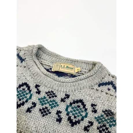 80s L.L.Bean ROLL NECK WOOL KNIT Size XL