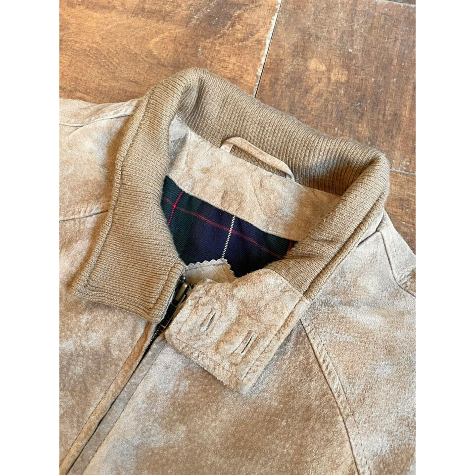 90s ORVIS SUEDE HARRINGTON JACKET Size S | KORDS