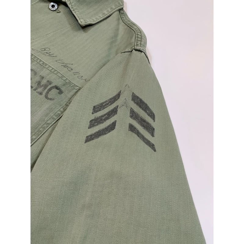 40s US MARINE CORPS P-47 HBT JACKET Size 38〜40程