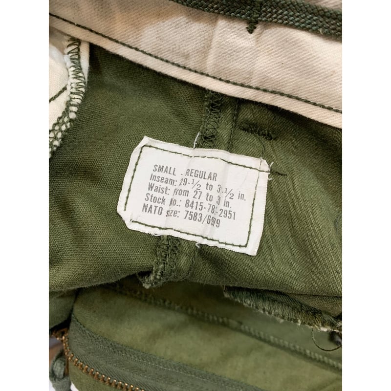 72s US ARMY M-65 FIELD TROUSERS Size SMALL-REGU