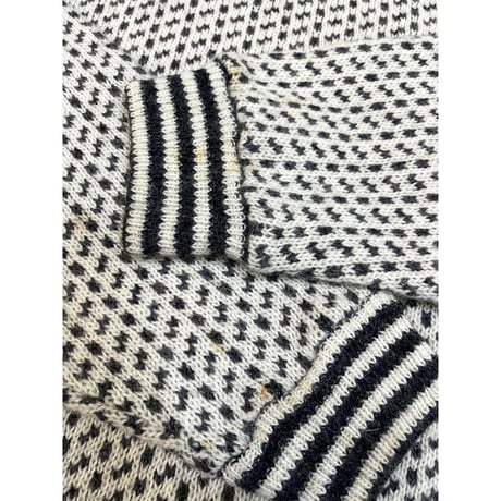 80s L.L.Bean "BIRDS EYE" WOOL KNIT MADE IN NORWAY 🇳🇴 Size XL