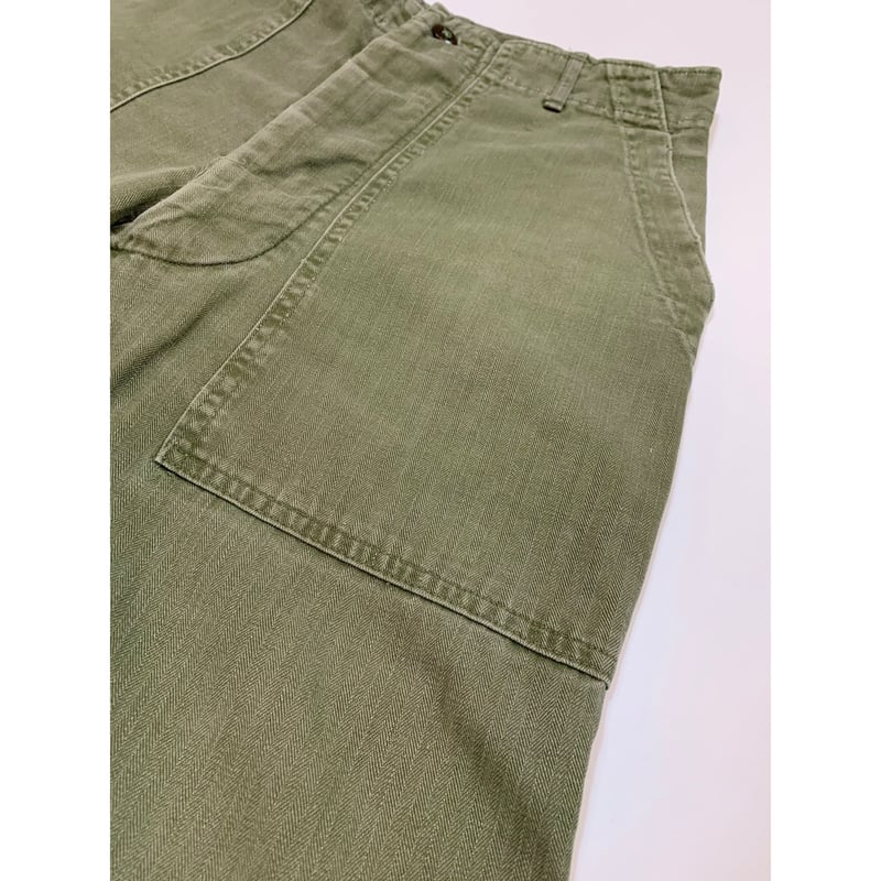 50s US ARMY M-47 HBT BAKER PANTS Size W29L30.5