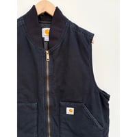 00s carhartt "BLACK" DUCK VEST Size L