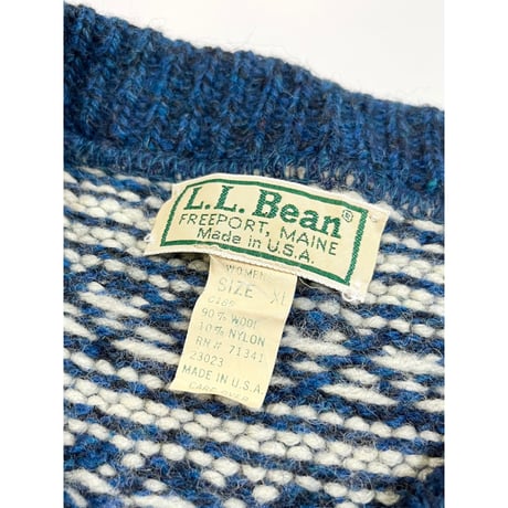 80s L.L.Bean WOOL KNIT MADE IN USA🇺🇸 Size WOMEN'S XL
