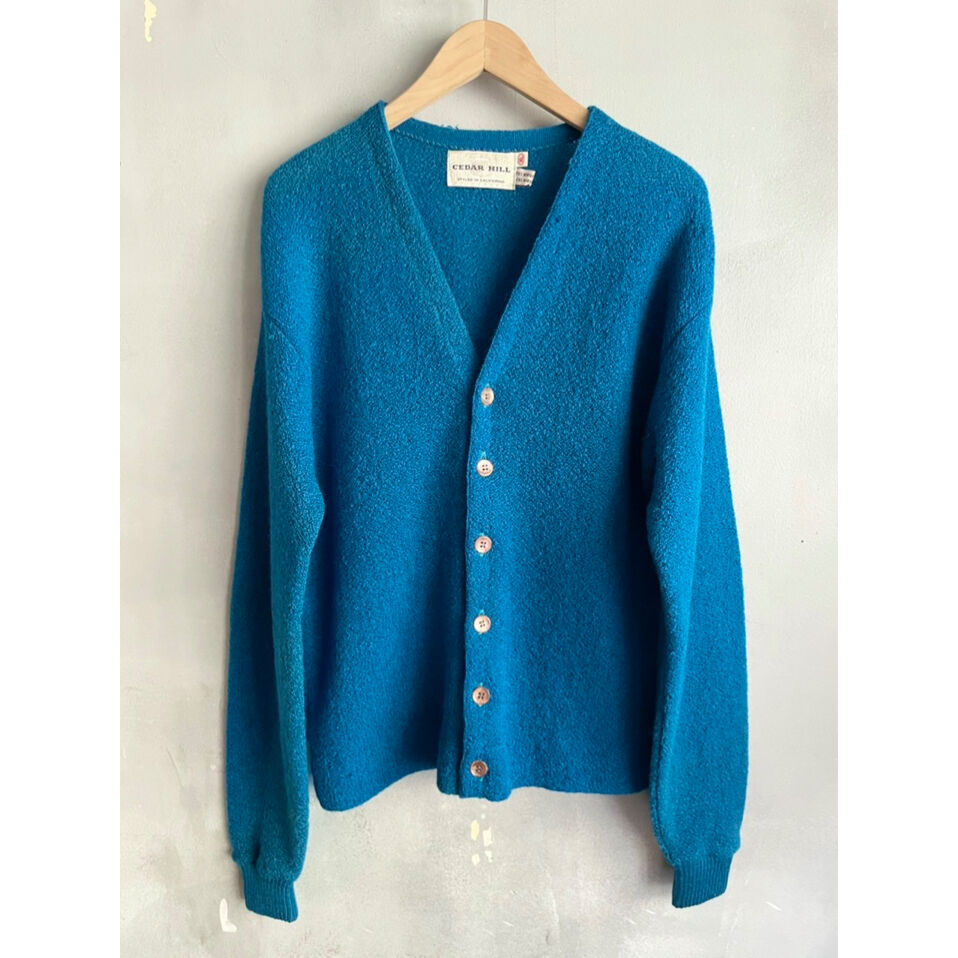 60s CEDAR HILL MOHAIR KNIT CARDIGAN STYLED IN C
