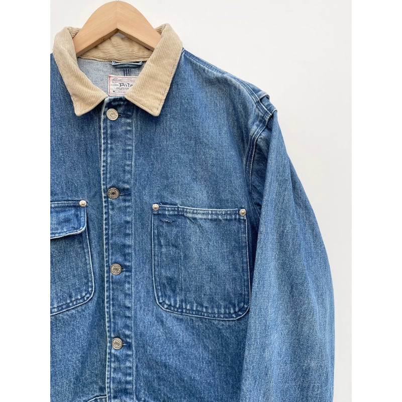 90s POLO Ralph Lauren DENIM WORK JACKET Size M 90s POLO Ralph Lauren DENIM WORK JACKET Size M