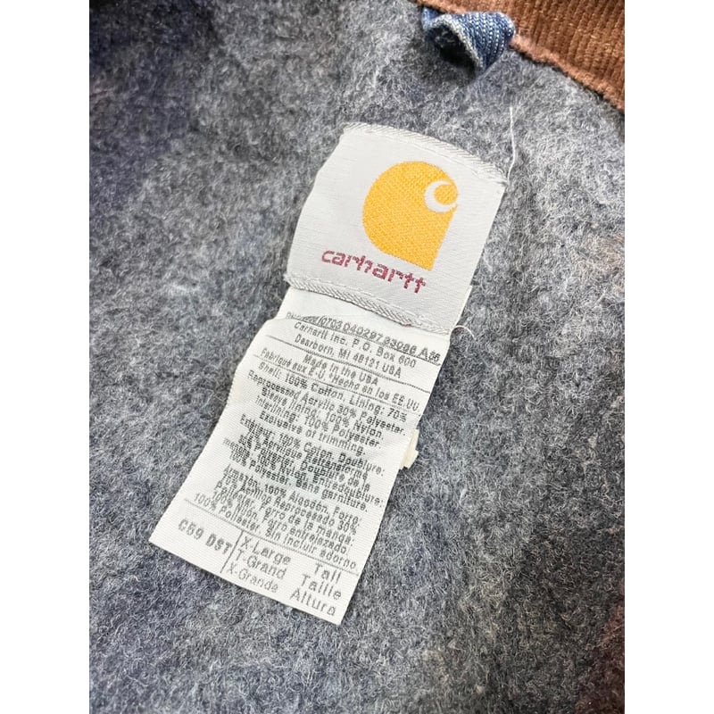 Carhartt☆チョアコート　MADE.IN USA 90s USA製 carharttカーハート ブランケットライナー ダック地