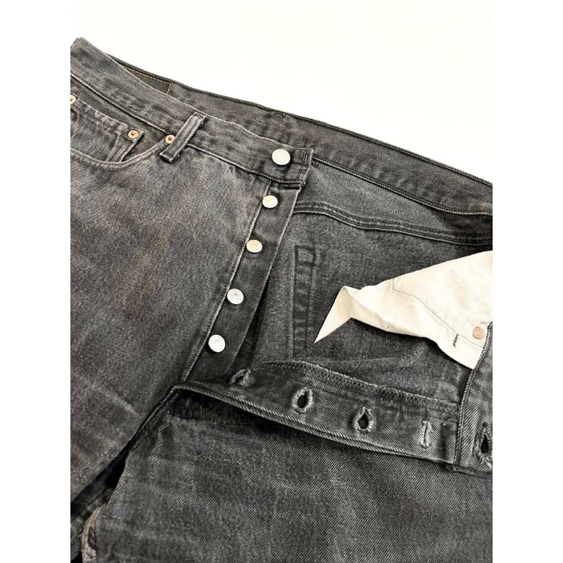 90s Levi's 501-0660 BLACK DENIM PANTS MADE IN U