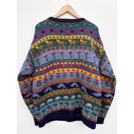90s L.L.Bean WOOL CARDIGAN Size L