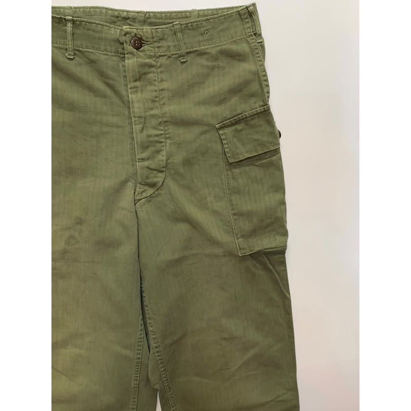 40s US ARMY M-43 HBT CARGO PANTS Size W32L33→W3 40s US ARMY M-43 HBT CARGO PANTS Size W32L33→W3
